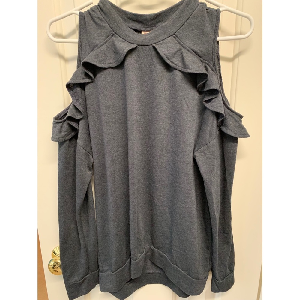 MOSSIMO Ladies Small Cold Shoulder Sweater